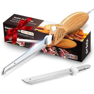 Prikoi Electric Knife Set with Serrated Blades