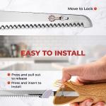 Prikoi Electric Knife Set with Serrated Blades
