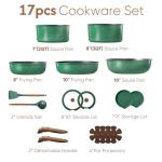 CAROTE Nonstick Cookware Set with Detachable Handles