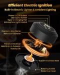 Electric Whiskey Smoker Kit with Built-in Lighter