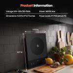 Nuopuplai Portable Electric Hot Plate with Timer