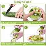 MOOREDLIFE Handheld 4-in-1 Vegetable Spiralizer