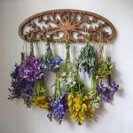 Rustic Herb Drying Rack - Artistic Tree Design