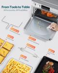 28QT Air Fryer Toaster Oven Combo with Rotisserie