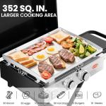 Hisencn 22" Portable Propane Griddle Grill