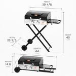 Hisencn 22" Portable Propane Griddle Grill