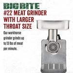 LEM BigBite #22 Electric Meat Grinder, 1.0 HP