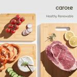 CAROTE Bamboo Cutting Boards Set - 3 Pieces