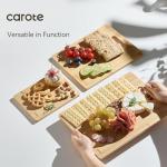 CAROTE Bamboo Cutting Boards Set - 3 Pieces