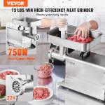 VEVOR 750W Electric Meat Grinder with Sausage Maker