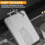 Double-Sided Stainless Steel Cutting Board, Large