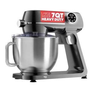 Gourmia 7 QT Tilt-Head Stand Mixer - Silver