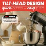 Gourmia 7 QT Tilt-Head Stand Mixer - Silver