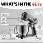 Gourmia 7 QT Tilt-Head Stand Mixer - Silver