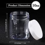 4-Pack Wide Mouth Leak-Proof Plastic Jars
