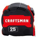 25-Ft Manual-Locking Tape Measure with Fractions