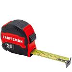 25-Ft Manual-Locking Tape Measure with Fractions