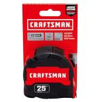 25-Ft Manual-Locking Tape Measure with Fractions