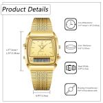 Stylish Dual Time Zone Waterproof Watch for Everyone