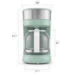 OVENTE 12-Cup Drip Coffee Maker - Light Teal