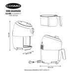 COSMO 2.3 Quart Compact Electric Air Fryer