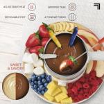 Electric Fondue Set with Adjustable Heat, BPA-Free
