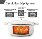 5.5 Quart Enameled Cast Iron Dutch Oven - White