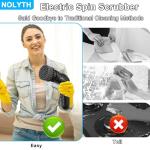 NOLYTH Cordless Electric Bathroom Cleaning Scrubber