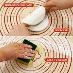 Extra Thick Silicone Baking Mat with Measurements