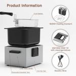 1800W Stainless Steel Large Electric Deep Fryer