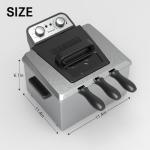1800W Stainless Steel Large Electric Deep Fryer