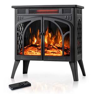 Electactic 24-Inch Free-Standing Electric Fireplace Stove