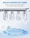 COWSAR Portable Ice Maker with Self-Cleaning Function