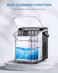 COWSAR Portable Ice Maker with Self-Cleaning Function