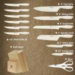 Hunter Dual 15-Piece Self-Sharpening Knife Set