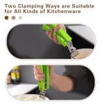 2 Pack Hot Plate Gripper Clips Tongs, Green