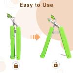 2 Pack Hot Plate Gripper Clips Tongs, Green