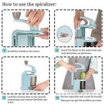 Ourokhome Vegetable Spiralizer for Zucchini Noodles