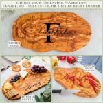 Custom Engraved Olive Wood Cutting Board