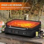 SKOK 3 Burner Outdoor Propane Griddle with Hood