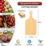 Zubebe 12 Pack Bamboo Cutting Boards with Handles