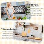 Zubebe 12 Pack Bamboo Cutting Boards with Handles