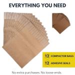 Heavy Duty Kitchen Trash Compactor Bags 12-Pack