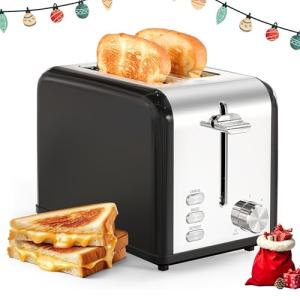 Simple Deluxe 2-Slice Stainless Steel Toaster