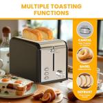 Simple Deluxe 2-Slice Stainless Steel Toaster