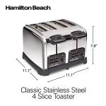Hamilton Beach Retro 4-Slice Toaster with Wide Slots