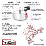 Hawkins 2L Aluminium Pressure Cooker (Silver)