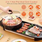 2-in-1 Korean BBQ Grill and Hot Pot Combo