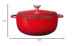 Lodge 7.5 Quart Enameled Cast Iron Dutch Oven