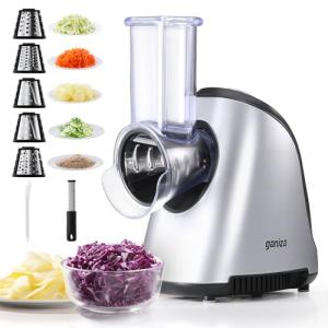 Ganiza 5-in-1 Electric Cheese and Veggie Grater